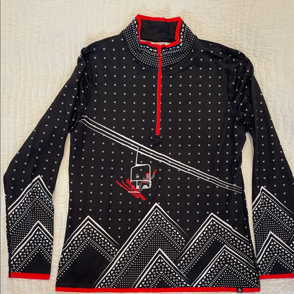 NWOT Krimson Klover Adrenaline Women’s Black and Red Ski Base Layer